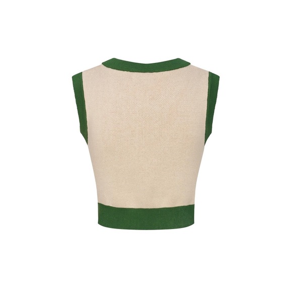 OXKNIT WOMEN’S RETRO-INSPIRED KNIT SET WITH BOLD GEOMETRIC GRAPHIC small - Picture 5 of 14